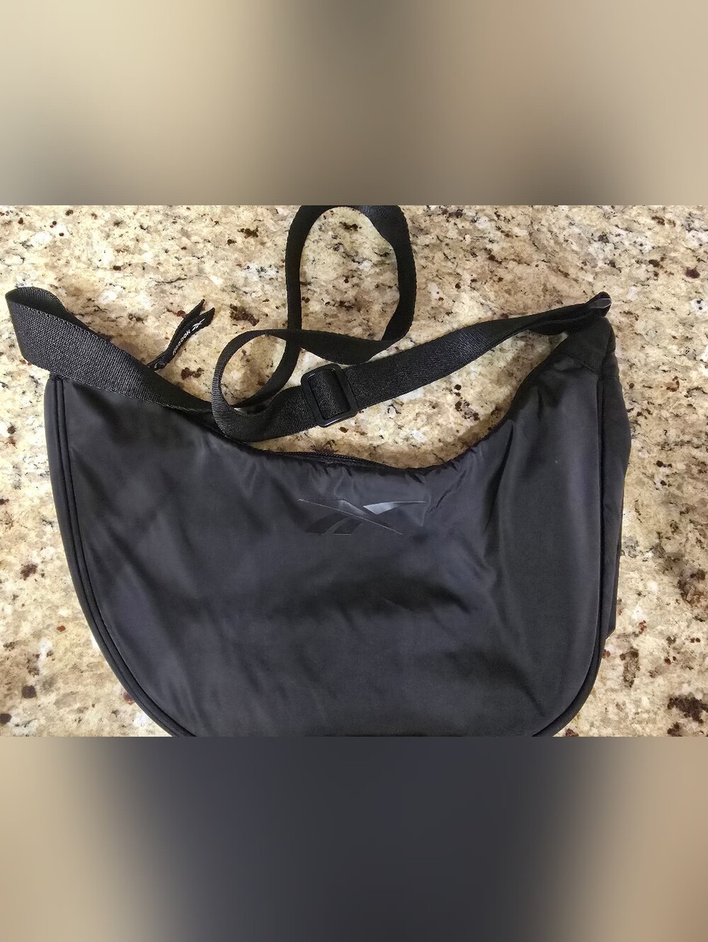 Reebok Black Crossbody Bag with Adjustable Strap EUC